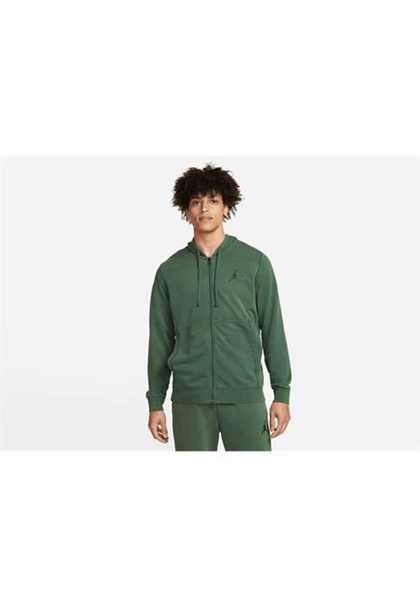 Bluza sportowa męska Nike Air Jordan Dri-fit. Typ kołnierza: kaptur. Kolor: zielony. Technologia: Dri-Fit (Nike)