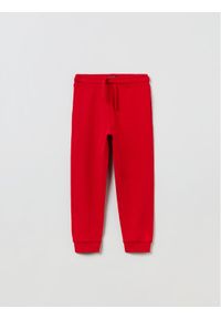 OVS Spodnie dresowe 1833896 Czerwony Regular Fit. Kolor: czerwony. Materiał: bawełna