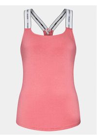 Guess Piżama Carrie O3RX04 KBBU1 Różowy Regular Fit. Kolor: różowy. Materiał: bawełna #6