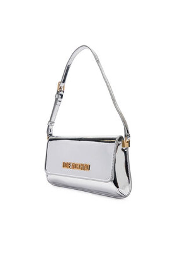 Love Moschino - LOVE MOSCHINO Torebka JC4058PP1OLP0902 Srebrny. Kolor: srebrny. Materiał: skórzane