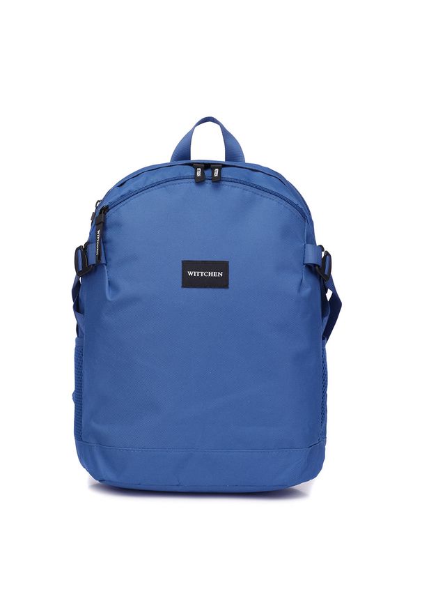 Wittchen - Plecak basic mały. Kolor: niebieski. Materiał: poliester. Wzór: paski. Styl: casual