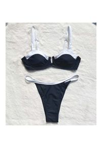 Intica - Strój kąpielowy dwuczęściowy push-up plażowy Feiga. Kolor: czarny. Materiał: tkanina, materiał #1