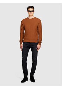 Sisley Sweter 1041T102A Brązowy Regular Fit. Kolor: brązowy. Materiał: syntetyk #3