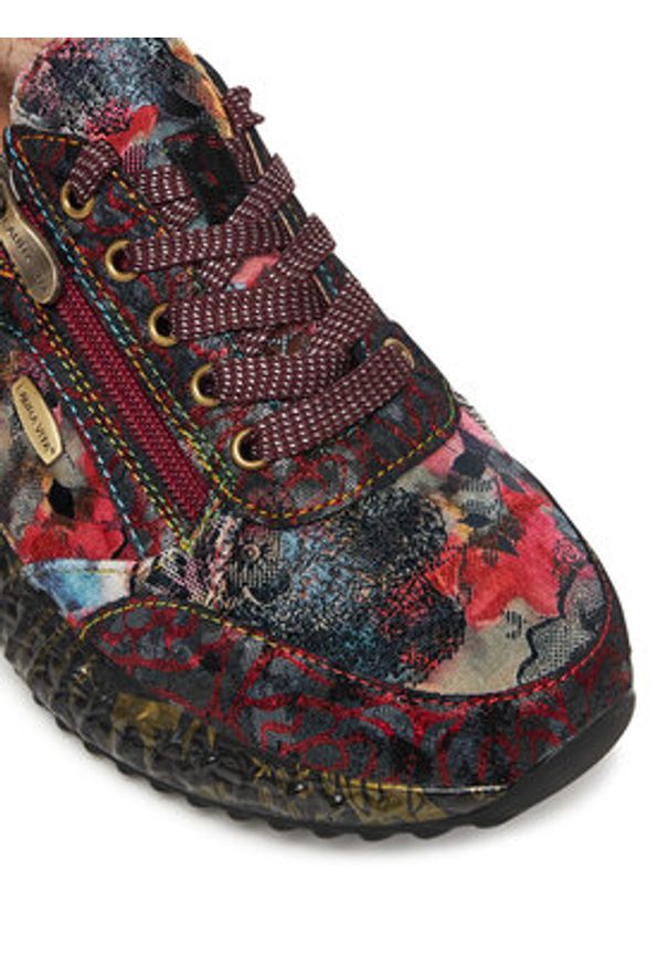 Laura Vita Sneakersy Burton 1123 Różowy. Kolor: różowy. Materiał: skóra