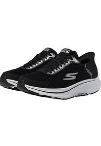 skechers - Skechers Półbuty 220863/BKW Czarny. Kolor: czarny. Materiał: materiał
