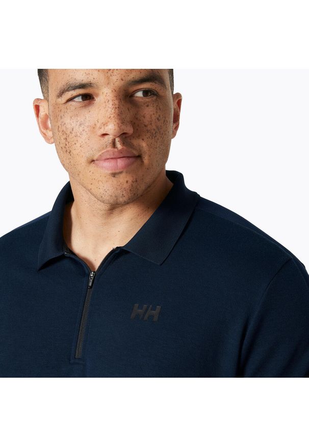Koszulka polo męska Helly Hansen Hp 1/2 Zip Polo. Typ kołnierza: polo. Kolor: niebieski