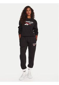 Reebok Bluza RK25169CCW Czarny Regular Fit. Kolor: czarny. Materiał: bawełna