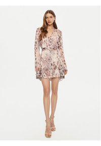 Guess Sukienka koszulowa W5RK35 WDW82 Różowy Regular Fit. Kolor: różowy. Materiał: syntetyk. Typ sukienki: koszulowe