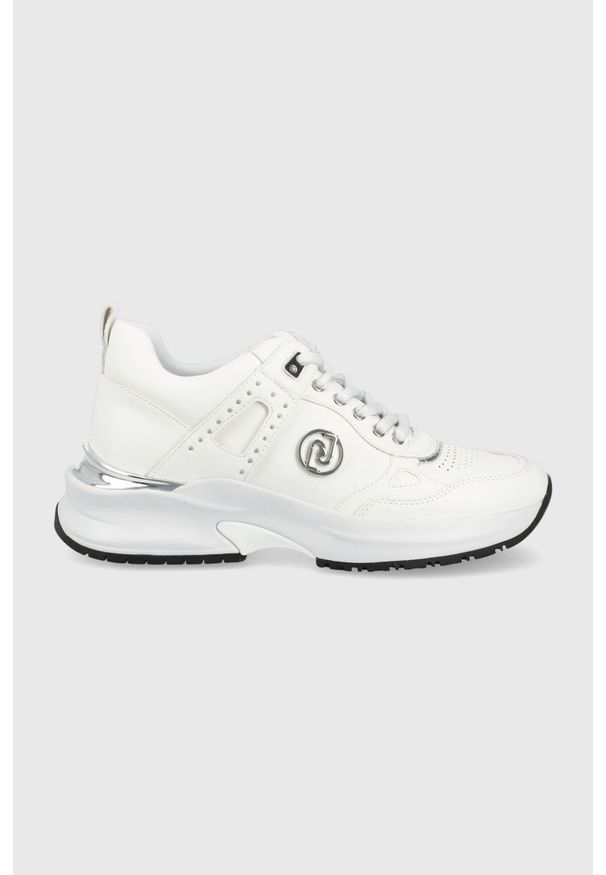 Liu Jo buty Lily 05 kolor biały. Zapięcie: sznurówki. Kolor: biały. Materiał: guma. Obcas: na platformie