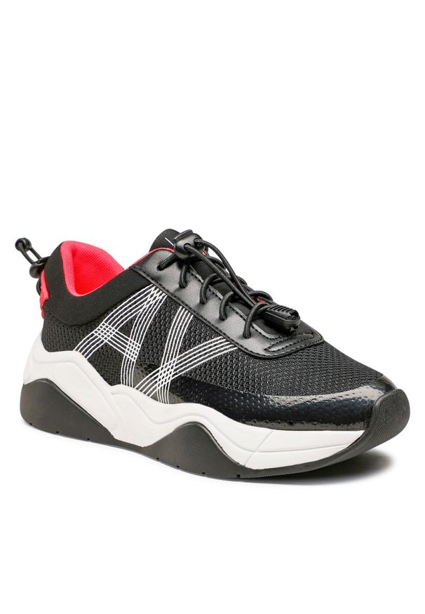 Sneakersy Armani Exchange XDX105 XV581 S040 Black/Coral. Kolor: czarny. Materiał: materiał