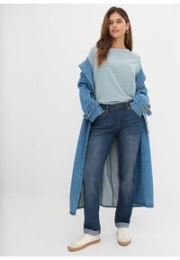 bonprix - Dżinsy ze stretchem straight, mid waist. Kolor: niebieski #2