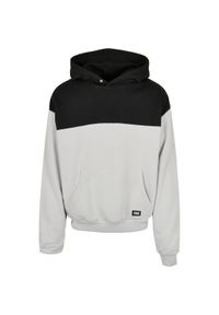 Hoodie Urban Classics upper block. Kolor: szary, wielokolorowy, czarny #1
