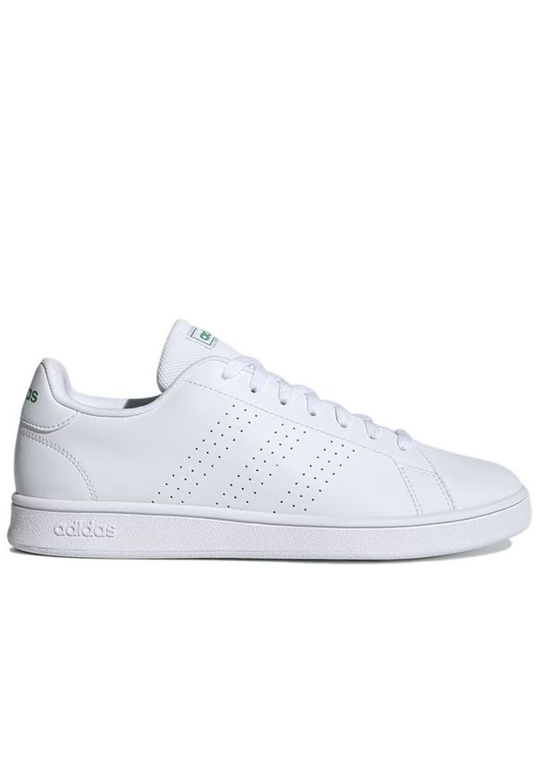 Adidas - Buty adidas Advantage Base EE7690 - białe. Zapięcie: pasek. Kolor: biały. Materiał: guma, skóra, syntetyk. Szerokość cholewki: normalna. Wzór: gładki. Model: Adidas Advantage. Sport: tenis
