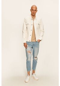 PRODUKT by Jack & Jones - Produkt by Jack & Jones - Kurtka jeansowa. Okazja: na co dzień. Typ kołnierza: bez kaptura. Kolor: biały. Materiał: jeans. Styl: casual #4