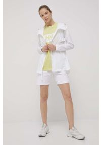 columbia - Columbia kurtka outdoorowa Punchbowl kolor biały przejściowa. Kolor: biały. Materiał: włókno, materiał. Długość: długie. Wzór: ze splotem #5