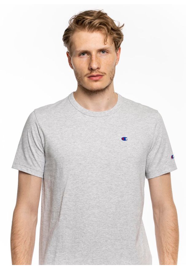 Koszulka Champion Premium Small C Logo T-Shirt (214674-EM004). Kolor: szary. Materiał: materiał