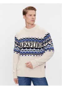 Napapijri Sweter NP0A4HHJ Écru Regular Fit. Materiał: syntetyk #1