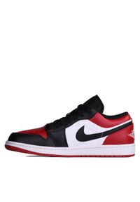 Buty do chodzenia męskie Nike 1 Low Bred Toe. Zapięcie: sznurówki. Kolor: czerwony, czarny, wielokolorowy. Materiał: tkanina, guma, skóra. Szerokość cholewki: normalna. Sport: turystyka piesza #2