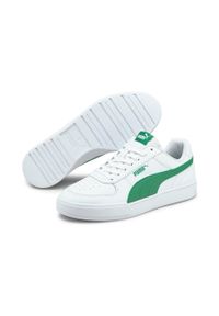 Puma - PUMA Caven Skórzane Buty Męskie Białe 46. Kolor: biały. Materiał: skóra
