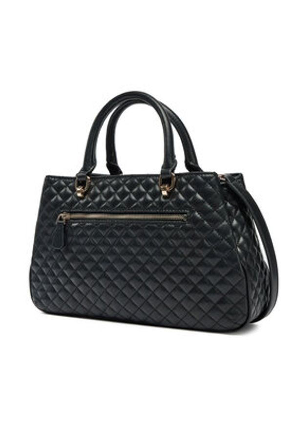 Guess Torebka HWEQG9 54106 Czarny. Kolor: czarny. Materiał: skórzane