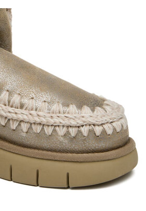 Mou Śniegowce MU.FW531002B Beżowy. Kolor: beżowy. Materiał: zamsz, skóra