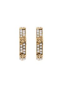 Tory Burch Kolczyki Small Miller Stud Hoop 153688 Złoty. Materiał: metalowe. Kolor: złoty #3