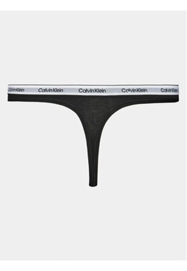 Calvin Klein Underwear Komplet 5 par stringów 000QD5221E Czarny. Kolor: czarny. Materiał: bawełna