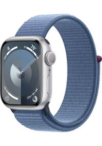 APPLE - Smartwatch Apple Watch 9 41mm GPS Silver Alu Sport Loop Niebieski (mr923qc/a). Rodzaj zegarka: smartwatch. Kolor: niebieski. Styl: sportowy #1