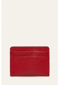DKNY - Dkny etui na karty skórzane R92Z3C09 kolor czerwony. Kolor: czerwony. Materiał: skóra. Wzór: gładki #3