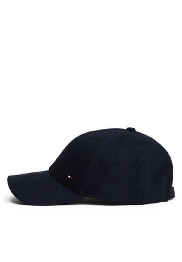 TOMMY HILFIGER - Tommy Hilfiger Czapka z daszkiem Th Flag Herringbone 6 Panel Cap AM0AM13784 Granatowy. Kolor: niebieski. Materiał: wełna, materiał