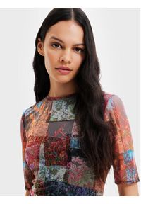 Desigual Sukienka codzienna Roma 22WWVK11 Kolorowy Slim Fit. Okazja: na co dzień. Materiał: syntetyk. Wzór: kolorowy. Typ sukienki: proste. Styl: casual #5
