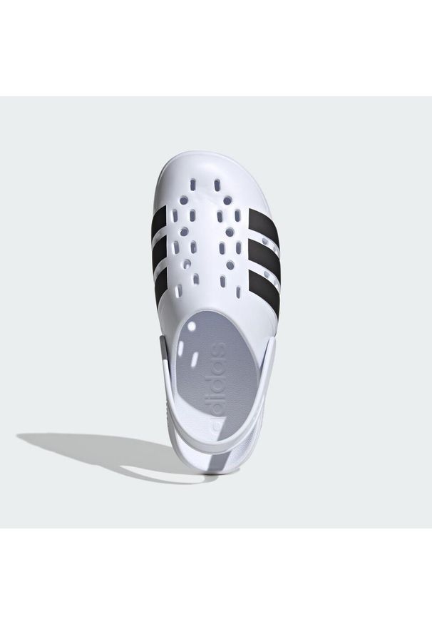 Adidas - Klapki Adilette Clog 2.0. Kolor: biały, wielokolorowy, czarny