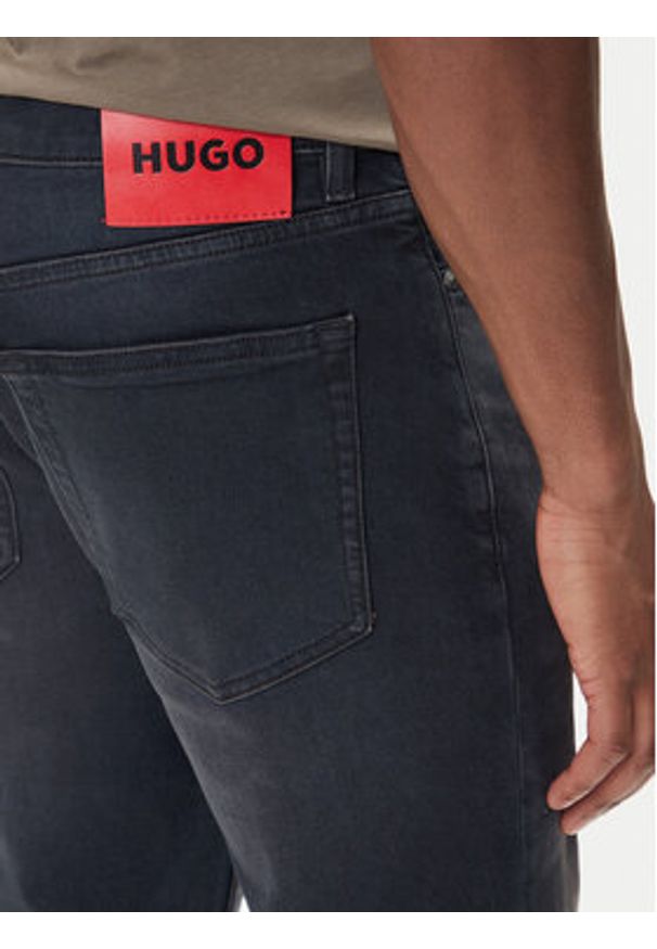Hugo - HUGO Jeansy 50547251 Granatowy Extra Slim Fit. Kolor: niebieski