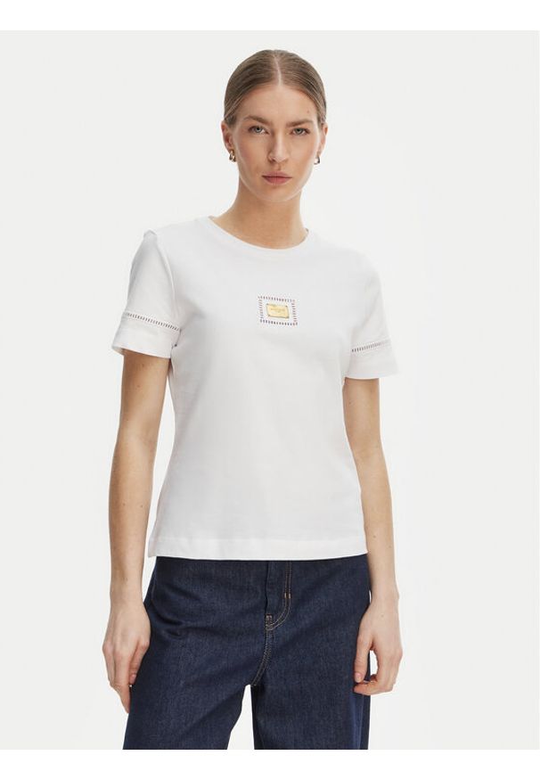 Marciano Guess T-Shirt G6GI02 K3182 Biały Regular Fit. Kolor: biały. Materiał: bawełna