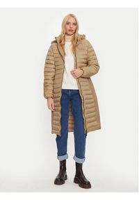 Calvin Klein Płaszcz zimowy K20K207732 Beżowy Slim Fit. Kolor: beżowy. Materiał: syntetyk. Sezon: zima #4