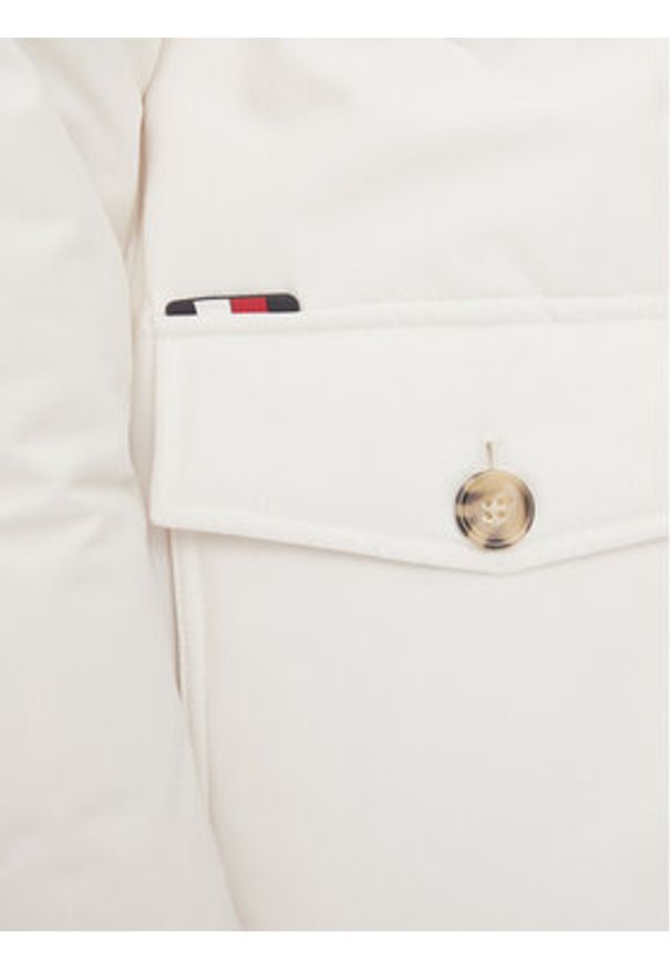 TOMMY HILFIGER - Tommy Hilfiger Kurtka puchowa Rockie MW0MW32779 Biały Regular Fit. Kolor: biały. Materiał: syntetyk