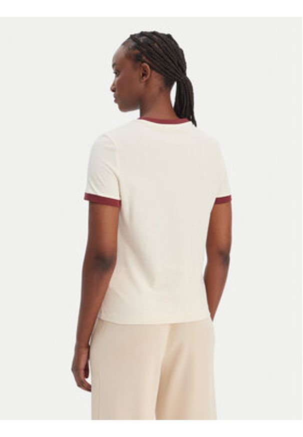 Guess T-Shirt V6GI05 K2966 Écru Regular Fit. Materiał: bawełna