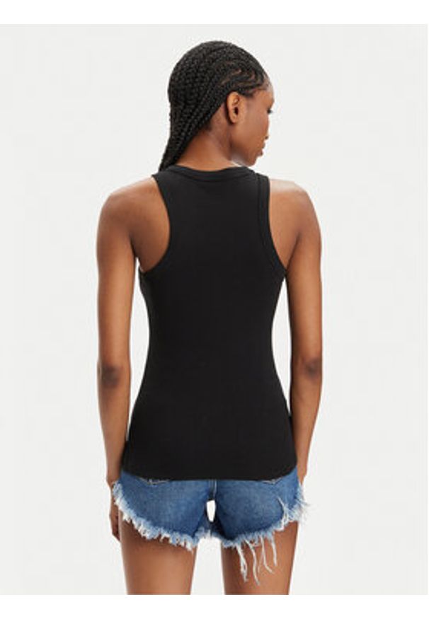 Hugo Top Easy 50508857 Czarny Slim Fit. Kolor: czarny. Materiał: bawełna