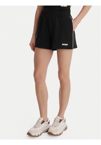 Guess Szorty sportowe V6GD08 K3004 Czarny Relaxed Fit. Kolor: czarny. Materiał: wiskoza #1