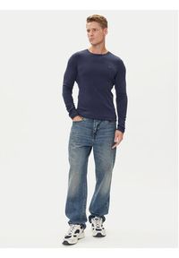 Tommy Jeans Longsleeve DM0DM04409 Granatowy Slim Fit. Kolor: niebieski. Materiał: bawełna. Długość rękawa: długi rękaw #4