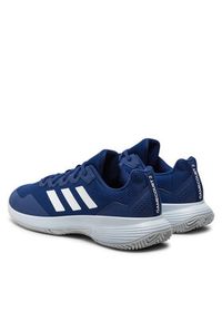 Adidas - adidas Buty do tenisa Gamecourt 2.0 IE1112 Granatowy. Kolor: niebieski. Materiał: mesh, materiał. Sport: tenis