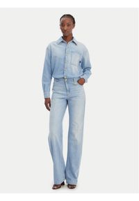 Elisabetta Franchi Kombinezon TJ-44D-61E2-V690 Niebieski Regular Fit. Kolor: niebieski. Materiał: jeans, bawełna #1