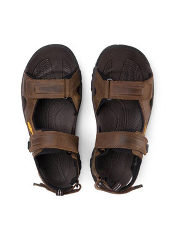 keen - Keen Sandały Targhee III Open Toe Sandal 1022423 Brązowy. Nosek buta: otwarty. Kolor: brązowy. Materiał: nubuk, skóra