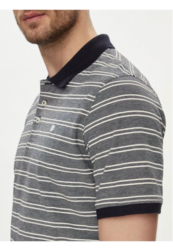 Jack & Jones - Jack&Jones Polo Bluwin 12170931 Szary Regular Fit. Typ kołnierza: polo. Kolor: szary. Materiał: bawełna, syntetyk