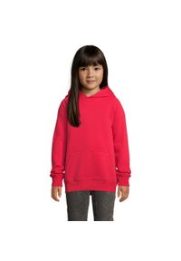SOL'S - Bluza Dziecięca Stellar Hoodie. Kolor: czerwony