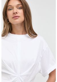 Miss Sixty t-shirt bawełniany kolor biały. Kolor: biały. Materiał: bawełna. Długość rękawa: krótki rękaw. Długość: krótkie #4