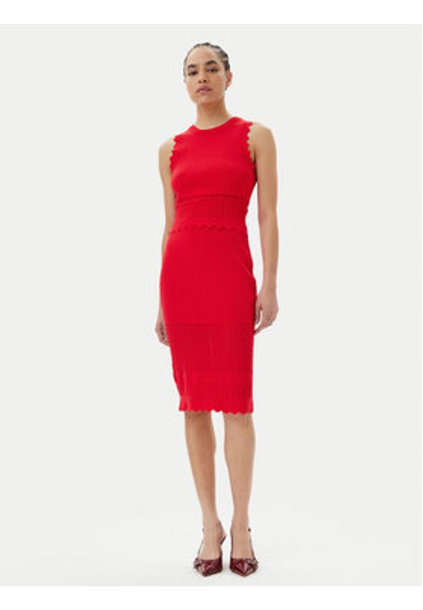 Gaudi Top 511FD43007 Czerwony Slim Fit. Kolor: czerwony. Materiał: syntetyk