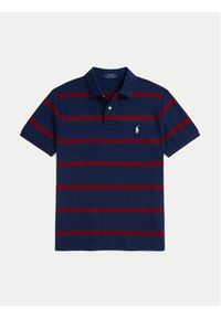 Polo Ralph Lauren Polo 710941433001 Granatowy Custom Slim Fit. Typ kołnierza: polo. Kolor: niebieski. Materiał: bawełna #3