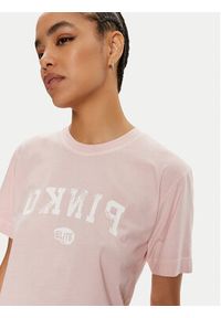 Pinko T-Shirt Tiramisu 104269 A25Z Różowy Regular Fit. Kolor: różowy. Materiał: bawełna #3