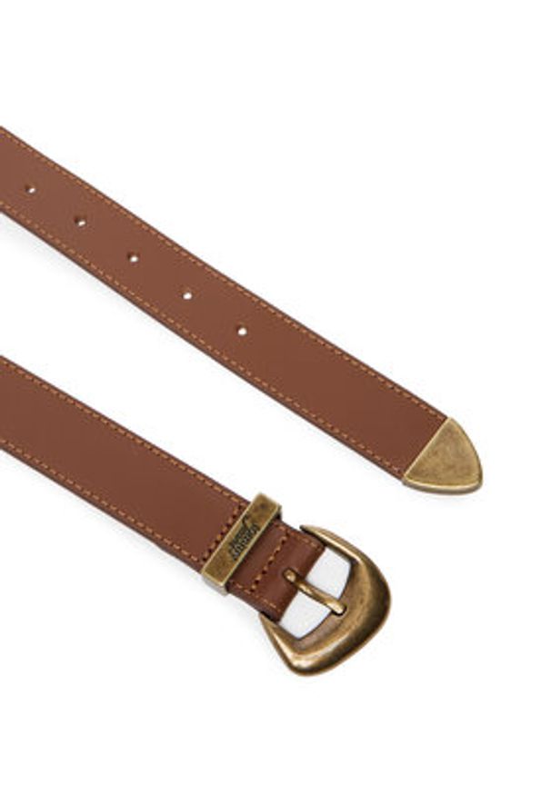 Tommy Jeans Pasek Tjw Cool Brass 30 AW0AW18845 Brązowy. Kolor: brązowy. Materiał: skóra